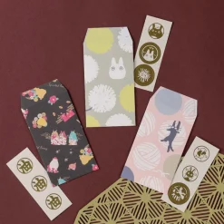 Cartes Postales Et Papier À Lettres|Maison Ghibli 6 Enveloppes & autocollants Totoro Pissenlit - Mon voisin Totoro