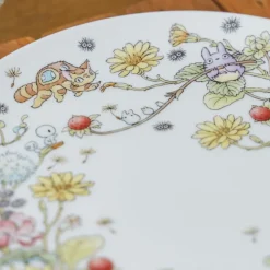 Cuisine Et Table|Maison Ghibli Assiette 23 cm Totoro Fraise - Mon Voisin Tororo