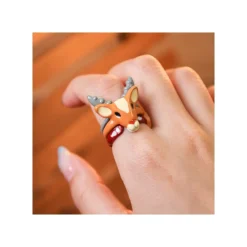 Bijoux|Maison Ghibli Bague 3 anneaux Yakuru - Princesse Mononoké