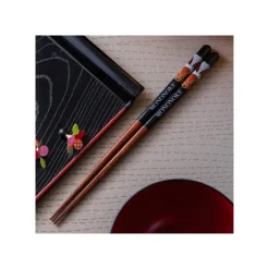 Cuisine Et Table|Maison Ghibli Baguettes laquées 21cm Masque de San - Princesse Mononoké