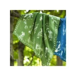 Textile|Maison Ghibli Bandana Vivre ensemble vert - Princesse Mononoké