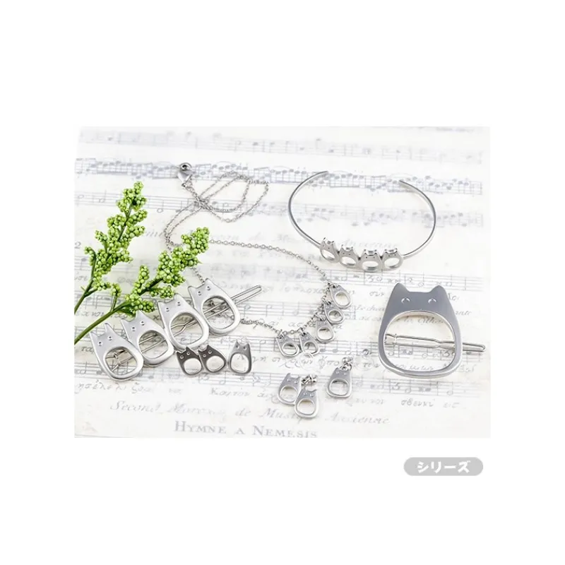 Bijoux|Maison Ghibli Bijou Barette Guirlande Totoro Blanc Metal- Mon Voisin Totoro