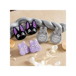 Bijoux|Maison Ghibli Bijou Boucle d’oreilles Broderie Boh Mouse - Le Voyage de Chihiro
