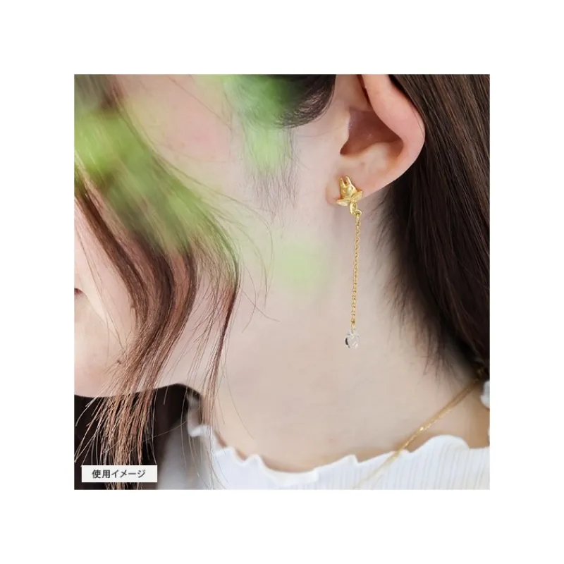 Bijoux|Maison Ghibli Bijou Boucle d’oreilles Clip Totoro Blanc Goutte - Mon Voisin Totoro