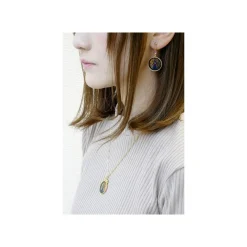 Bijoux|Maison Ghibli Bijou Pendentif Jiji Vitrail - Kiki la petite sorcière