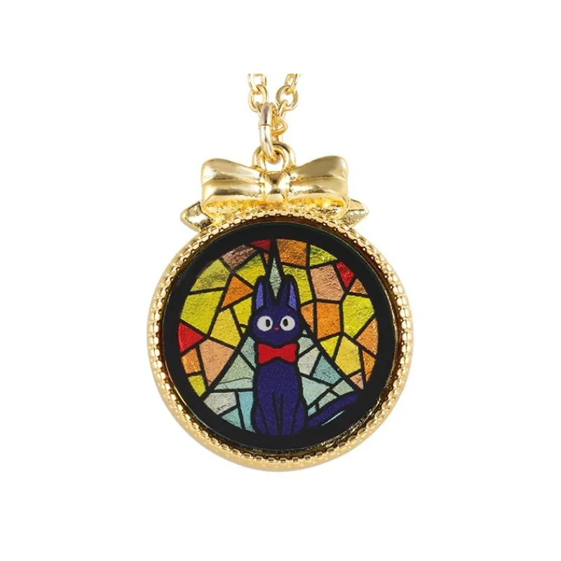 Bijoux|Maison Ghibli Bijou Pendentif Jiji Vitrail - Kiki la petite sorcière