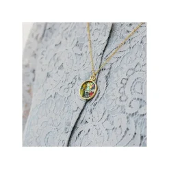 Bijoux|Maison Ghibli Bijou Pendentif Louise Et Baron Vitrail - Si tu tends l'oreille