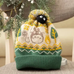 Textile|Maison Ghibli Bonnet à pompon Totoro & Noiraudes - Mon Voisin Totoro