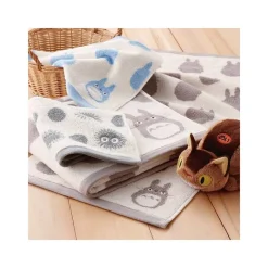 Linge De Maison|Maison Ghibli Boîte cadeau 3 serviettes Totoro&Noiraudes - Mon Voisin Totoro