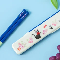 Cuisine Et Table|Maison Ghibli Boîte de Baguettes 18cm Jiji Guirlande de fleurs - Kiki la petite sor