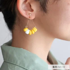 Bijoux|Maison Ghibli Boucle d’oreilles Clip Totoro blanc & Maïs - Mon Voisin Totoro