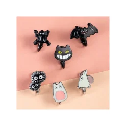 Bijoux|Maison Ghibli Boucles d’oreilles clip Générique Totoro set de 6 - Mon Voisin Totoro