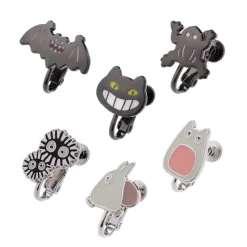 Bijoux|Maison Ghibli Boucles d’oreilles clip Générique Totoro set de 6 - Mon Voisin Totoro