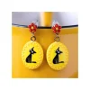 Bijoux|Maison Ghibli Boucles d’oreilles fantaisie jaunes Jiji - Kiki la petite sorcière