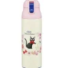 Cuisine Et Table|Maison Ghibli Bouteille Thermos 500ml Jiji Guirlande de fleurs - Kiki la petite sorcière