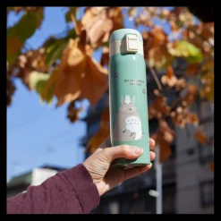 Cuisine Et Table|Maison Ghibli Bouteille Thermos 480ml Vert pâle mat - Mon Voisin Totoro