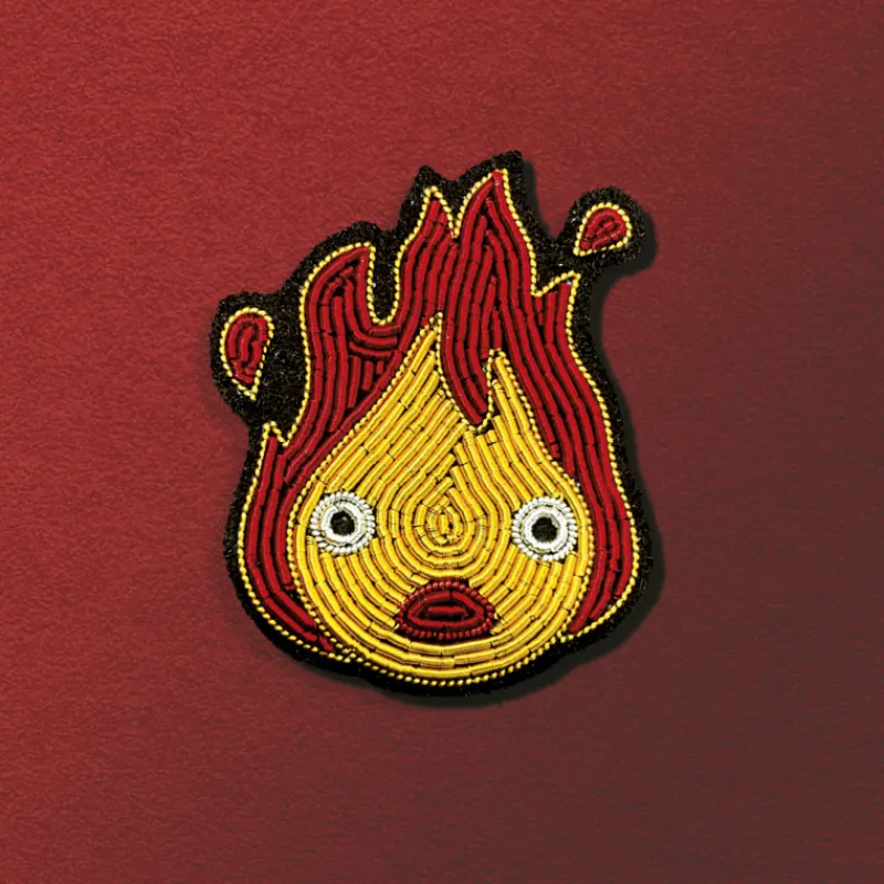 Pins|Maison Ghibli Broche Cannetille Calcifer jaune - Le Château Ambulant