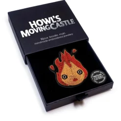 Pins|Maison Ghibli Broche Cannetille Calcifer jaune - Le Château Ambulant