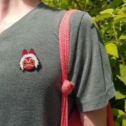 Pins|Maison Ghibli Broche cannetille Masque de San - Princesse Mononoké