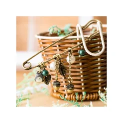 Accessoires|Bijoux|Maison Ghibli Broche épingle à nourrice Totoro & Feuilles - Mon Voisin Totoro