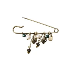 Accessoires|Bijoux|Maison Ghibli Broche épingle à nourrice Totoro & Feuilles - Mon Voisin Totoro