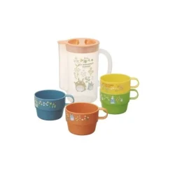 Cuisine Et Table|Maison Ghibli Carafe Et 4 Tasses Totoro Fleur - Mon Voisin Totoro