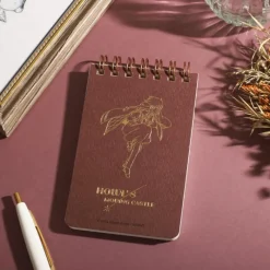 Carnets Et Cahiers|Maison Ghibli Carnet à spirales gauffré 11,5×7,2cm Sophie & Hauru - Le Château Ambu