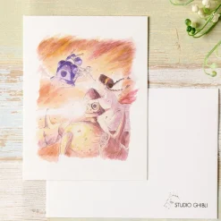 Cartes Postales Et Papier À Lettres|Maison Ghibli Carte de vœux aquarelle 24 x 15,8 cm Sauvetage - Le Château dans le c