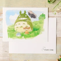 Cartes Postales Et Papier À Lettres|Maison Ghibli Carte de vœux aquarelle 24 x 15,8 cm Mei & Totoro - Mon Voisin Totoro