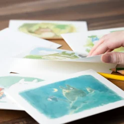 Cartes Postales Et Papier À Lettres|Maison Ghibli Carte de vœux aquarelle 24 x 15,8 cm Hydravion - Porco Rosso