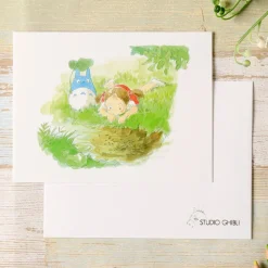 Cartes Postales Et Papier À Lettres|Maison Ghibli Carte de vœux aquarelle 24 x 15,8 cm Été - Mon Voisin Totoro