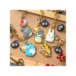 Straps|Maison Ghibli Chaînette Charms Totoro Gris & Champignon - Mon Voisin Totoro