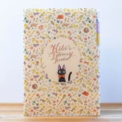 Classement|Maison Ghibli Chemise A4 avec 3 rabats Fleurs - Kiki la petite sorcière