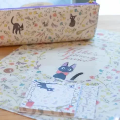 Classement|Maison Ghibli Chemise A4 avec 3 rabats Fleurs - Kiki la petite sorcière