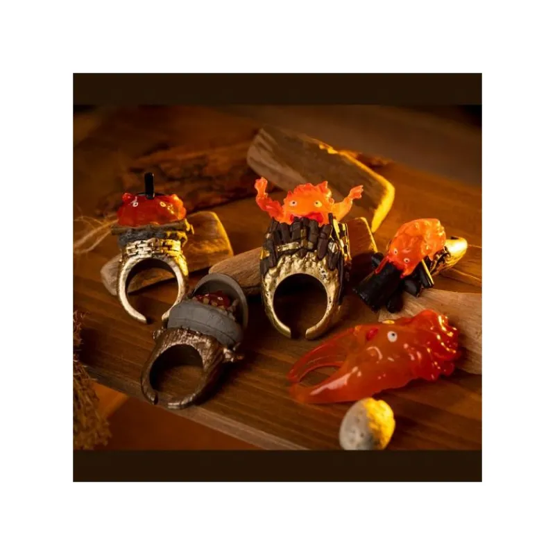 Figurines|Maison Ghibli Collection Calcifer 1 Bague Mystère - Le Château ambulant