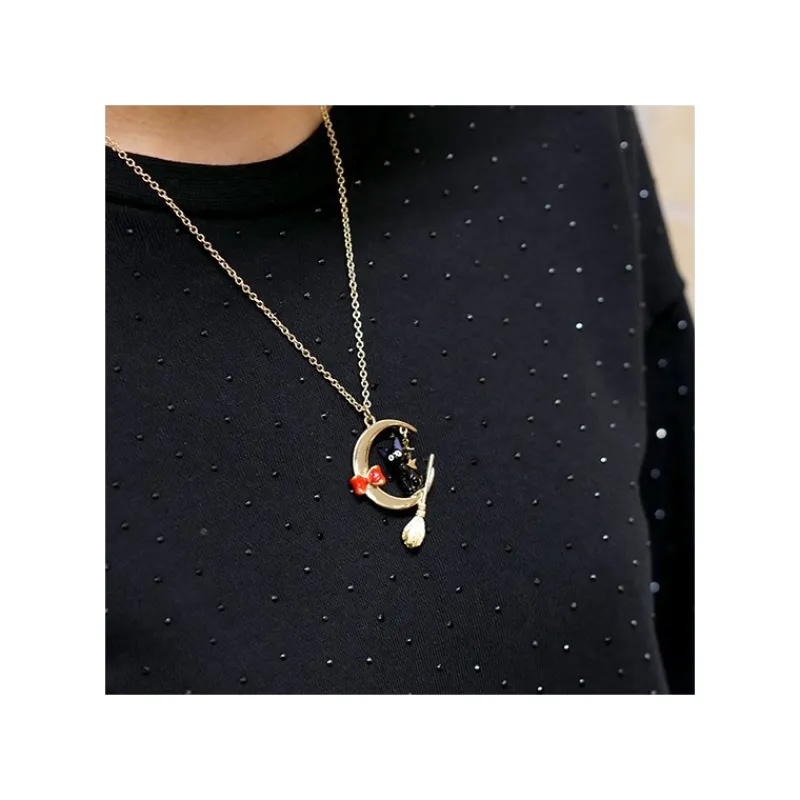 Bijoux|Maison Ghibli Collier Jiji Et La Lune - Kiki la petite sorcière