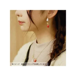 Bijoux|Maison Ghibli Collier Totoro Blanc Et Fraises - Mon Voisin Totoro