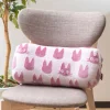 Mobilier|Maison Ghibli Coussin brique moiré Jiji silhouette   - Kiki la petite sorcière
