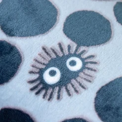 Mobilier|Maison Ghibli Coussin brique moiré Noiraude silhouette   - Mon Voisin Totoro