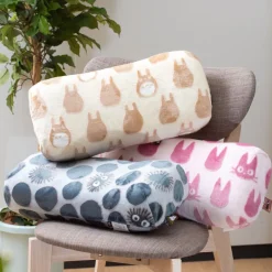 Mobilier|Maison Ghibli Coussin brique moiré Noiraude silhouette   - Mon Voisin Totoro