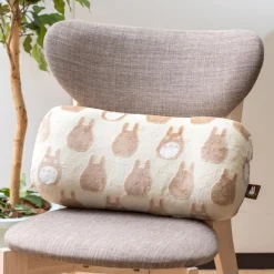 Mobilier|Maison Ghibli Coussin brique moiré Totoro silhouette - Mon Voisin Totoro
