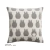 Mobilier|Maison Ghibli Coussin Silhouette Totoro Gris - Mon Voisin Totoro