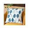 Mobilier|Maison Ghibli Coussin Totoro Feuilles Bleues et Vertes 45x45 cm - Mon Voisin Totoro