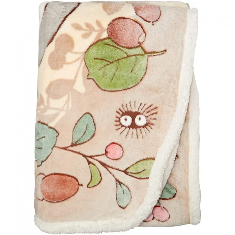 Linge De Maison|Maison Ghibli Couverture Églantiers et noisettes 100x140 cm - Mon Voisin Totoro