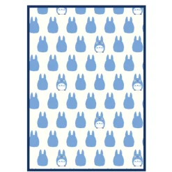 Linge De Maison|Maison Ghibli Couverture Silhouette Totoro Bleu 100x140 cm - Mon Voisin Totoro