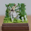 Loisirs Créatifs|Maison Ghibli Diorama papier San, Moro et Kodama -Princesse Mononoké