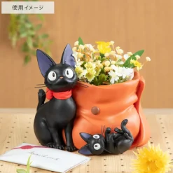 Décoration|Maison Ghibli Diorama Planter Jiji et sacoche - Kiki la petite sorcière