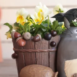 Décoration|Maison Ghibli Diorama Planter Tonneau de tous les Totoro - Mon Voisin Totoro