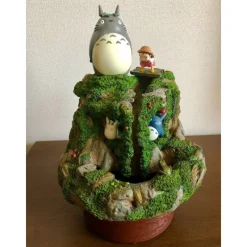 Décoration|Maison Ghibli Diorama Totoro & Mei Jouent Dans La Rivière - Mon Voisin Totoro