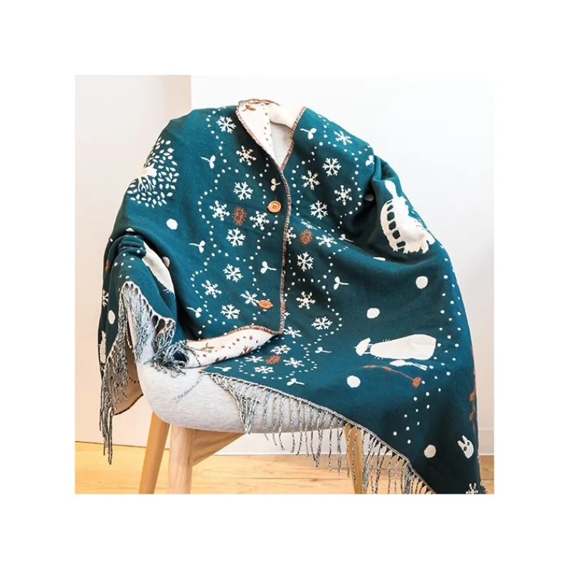 Textile|Maison Ghibli Etole Avec Boutons Totoro Dans La Neige - Mon Voisin Totoro